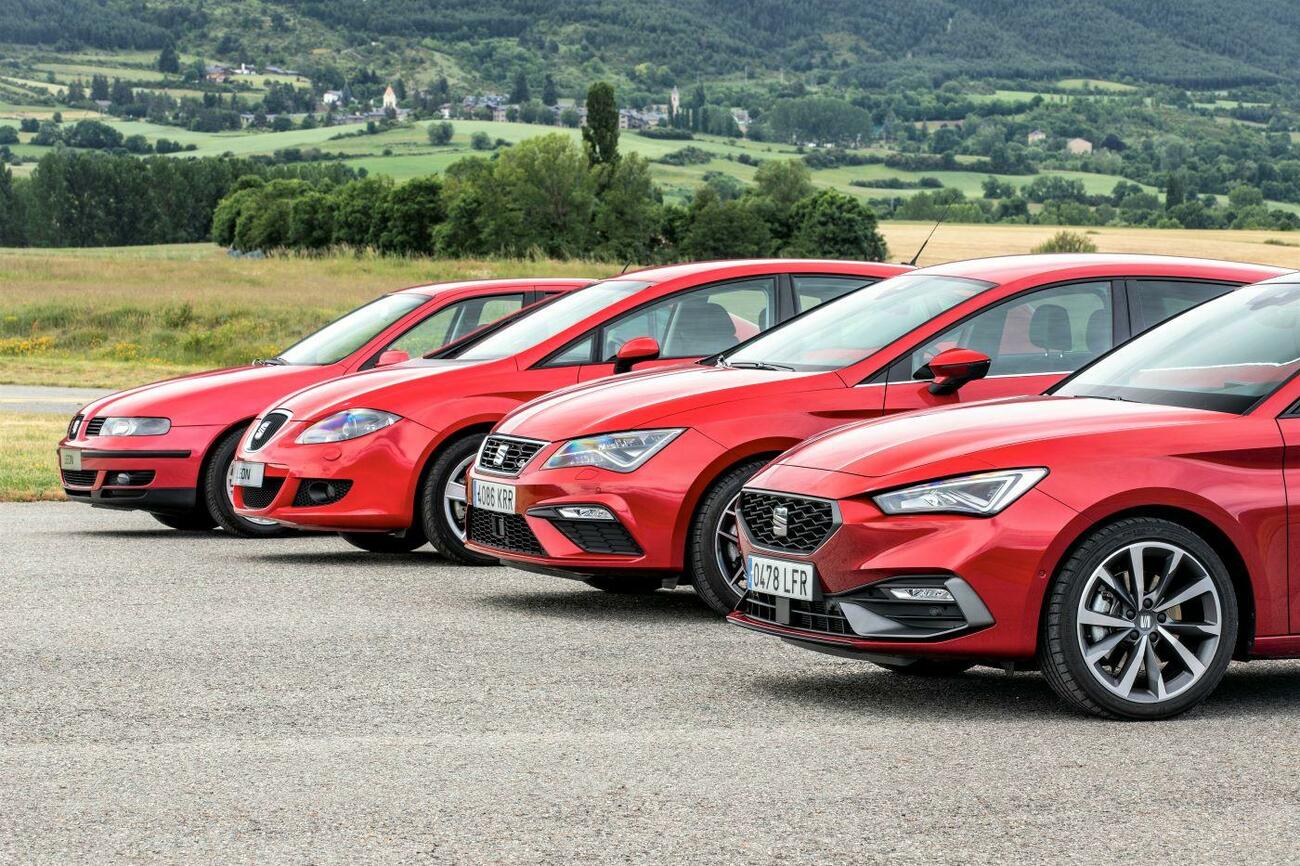 Las cuatro generaciones del Seat León