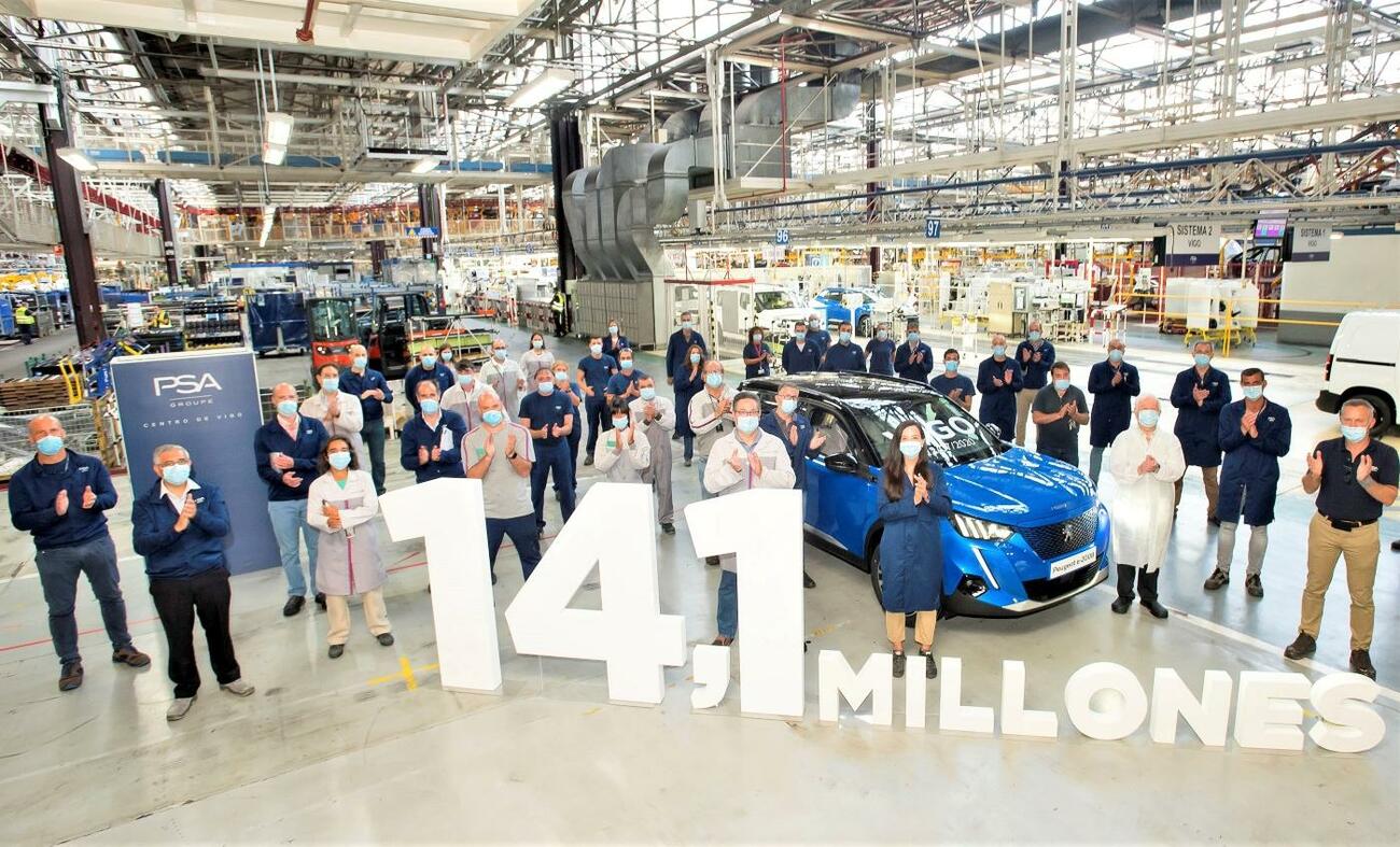 Coche número 14,1 millones producido en PSA Vigo