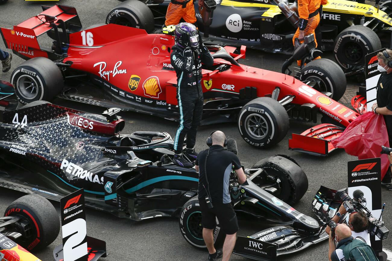 Hamilton celebra una victoria en Silverstone / EUROPA PRESS Hamilton celebra una victoria en Silverstone / EUROPA PRESS