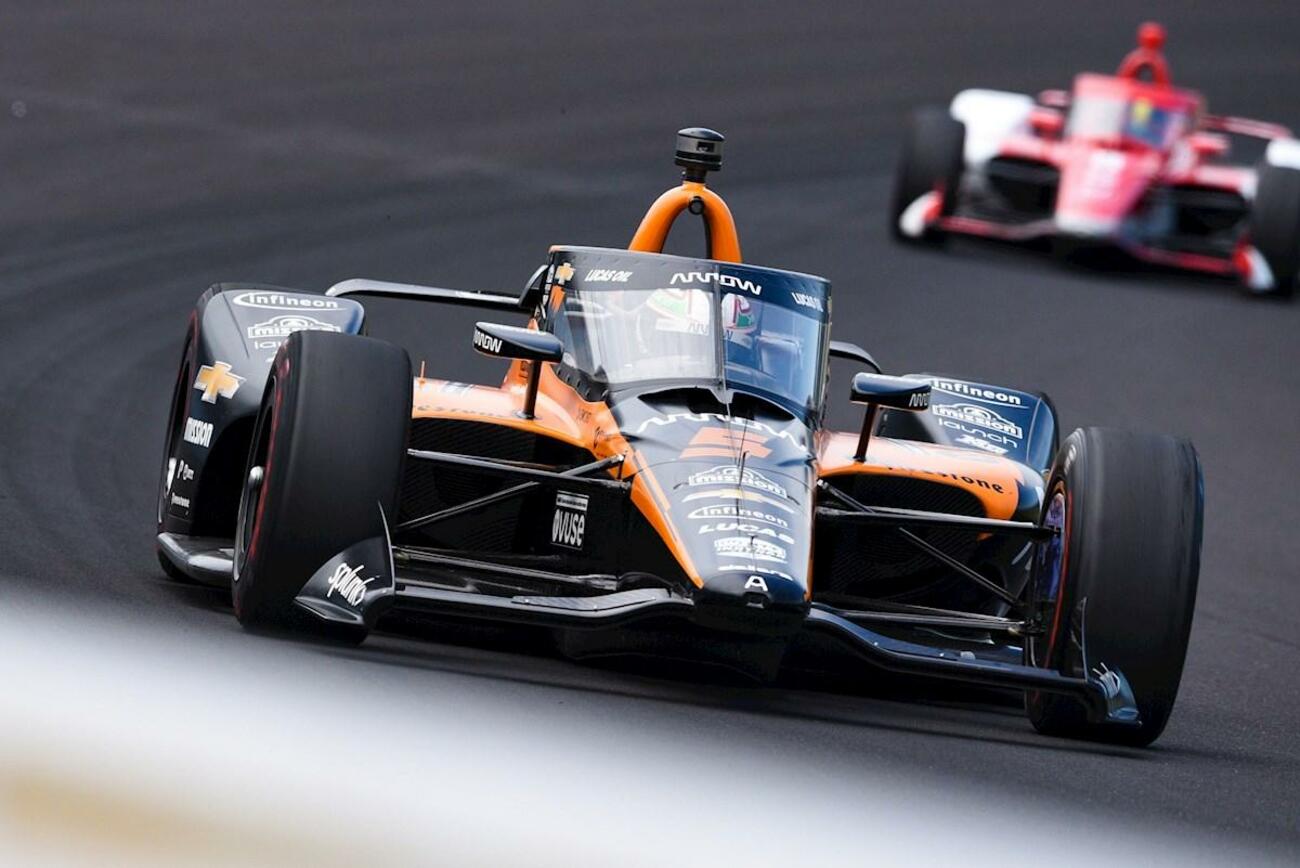 Fernando Alonso rueda en el circuito de la Indy 500 /  EFE / JAMES BLACK / INDY CAR Fernando Alonso rueda en el circuito de la Indy 500 /  EFE / JAMES BLACK / INDY CAR