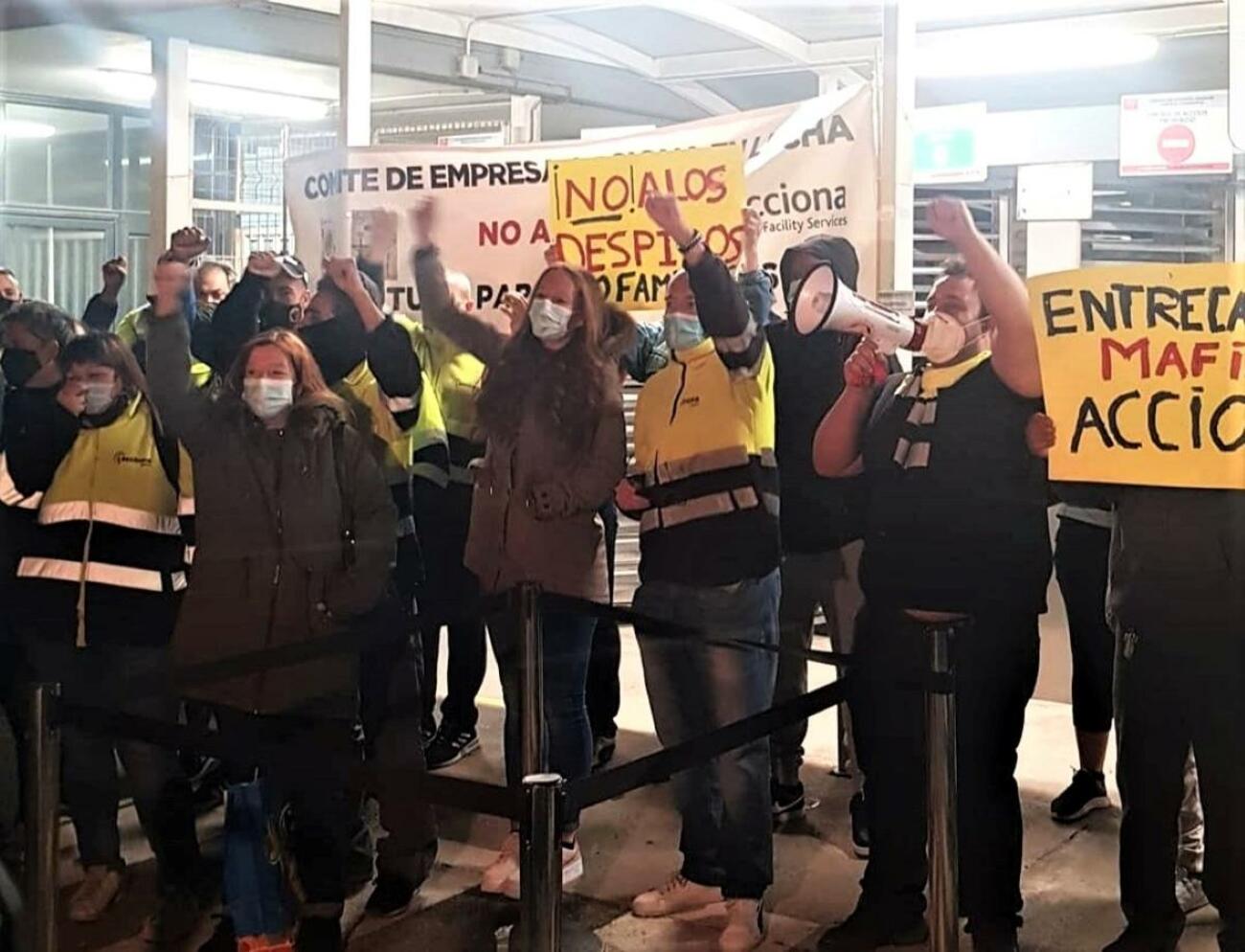 Protesta de empleados de Acciona en Nissan / CCOO