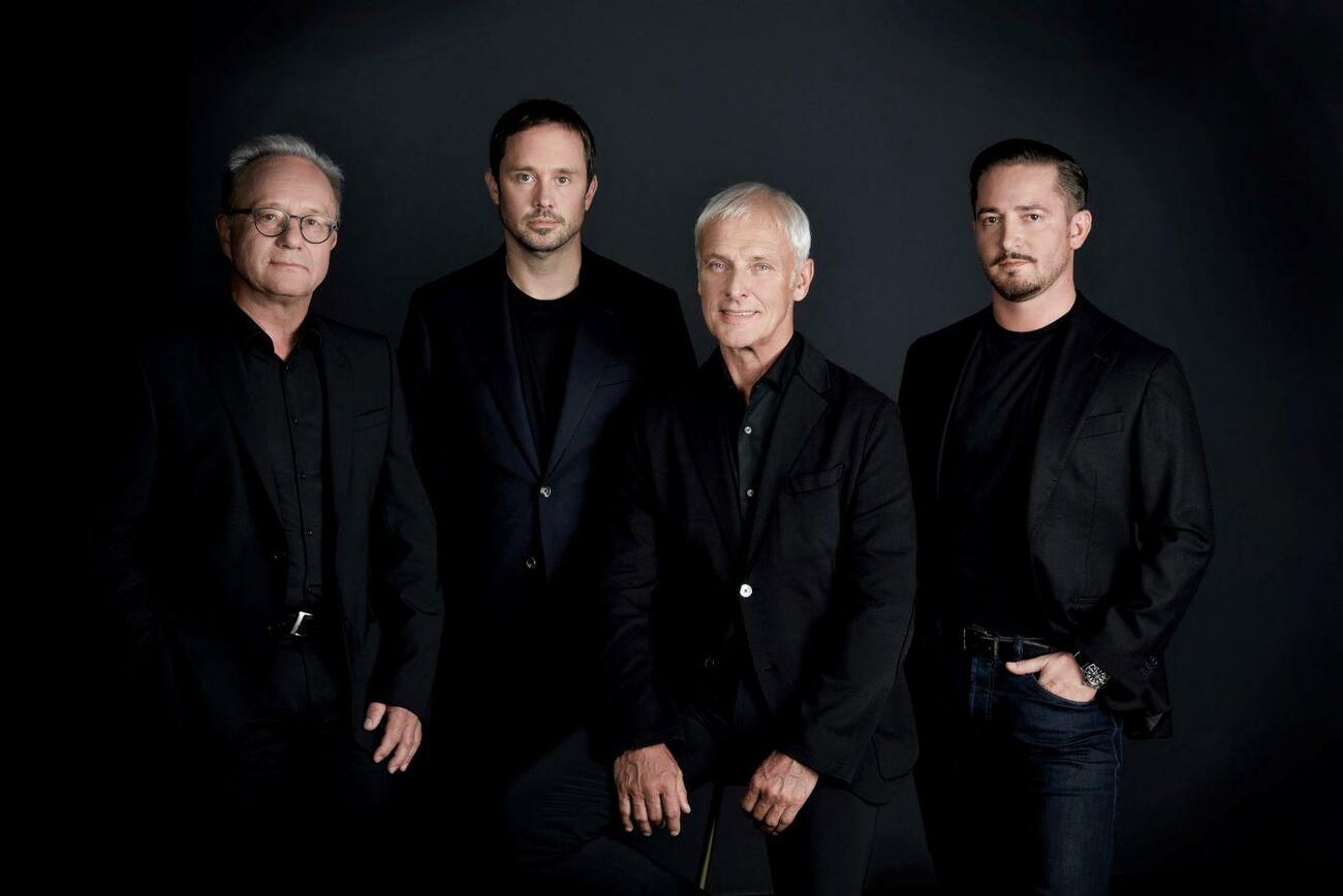 Mattias Müller (segundo a la derecha) junto al resto de la dirección de Piech Automotive / PIECH