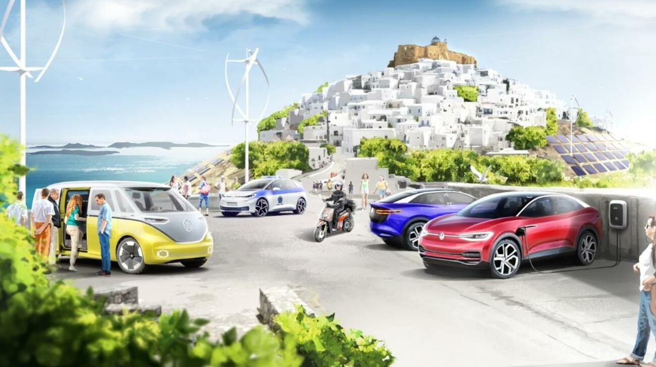 Proyecto de movilidad eléctrica en la isla griega de Astypalea / VW