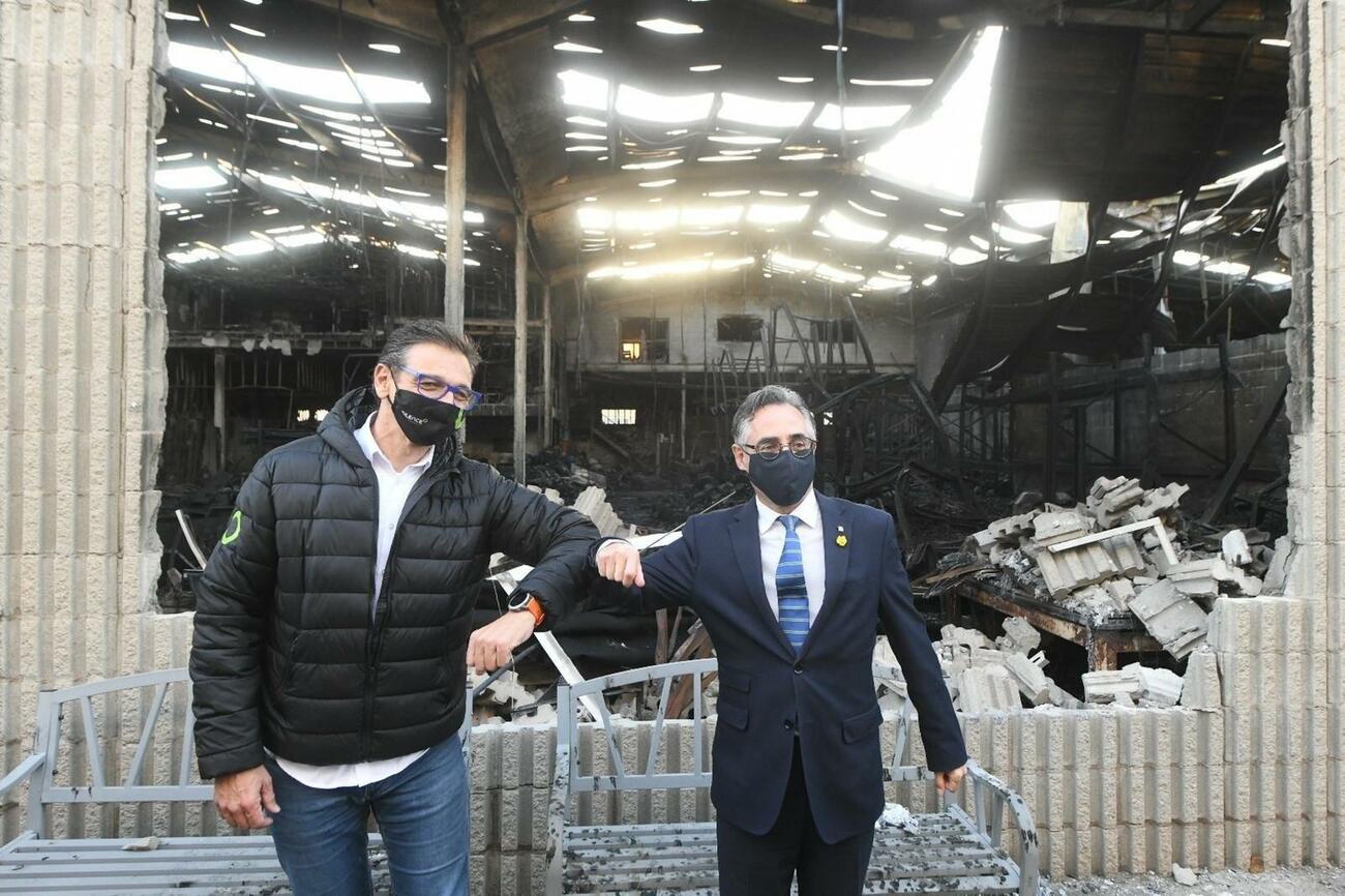 El CEO de Silence, Carlos Sotelo, con el consejero de Empresa, Ramon Tremosa