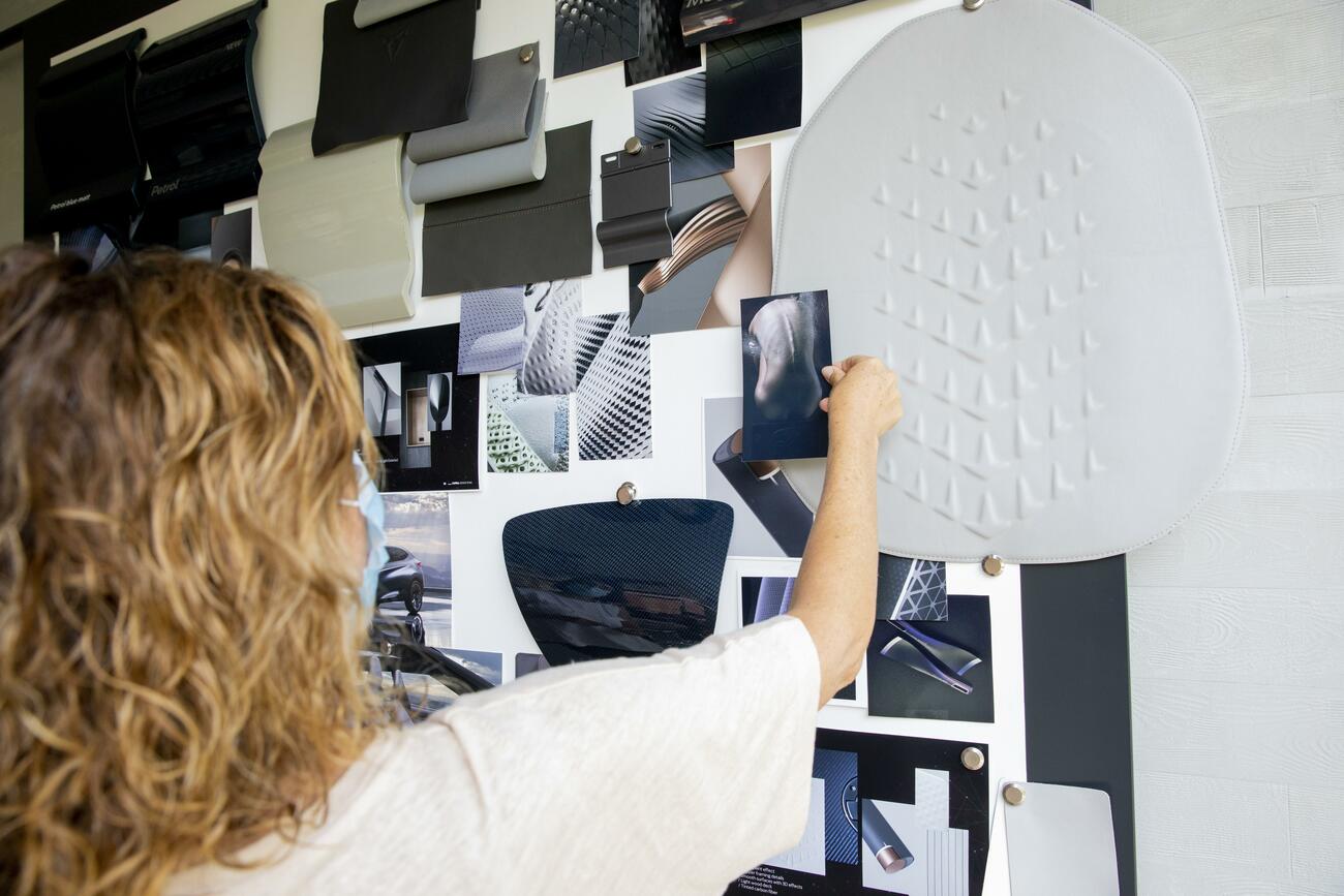 El muro de inspiración 'moodboard' en el que empieza el diseño de un coche / SEAT El muro de inspiración 'moodboard' en el que empieza el diseño de un coche / SEAT