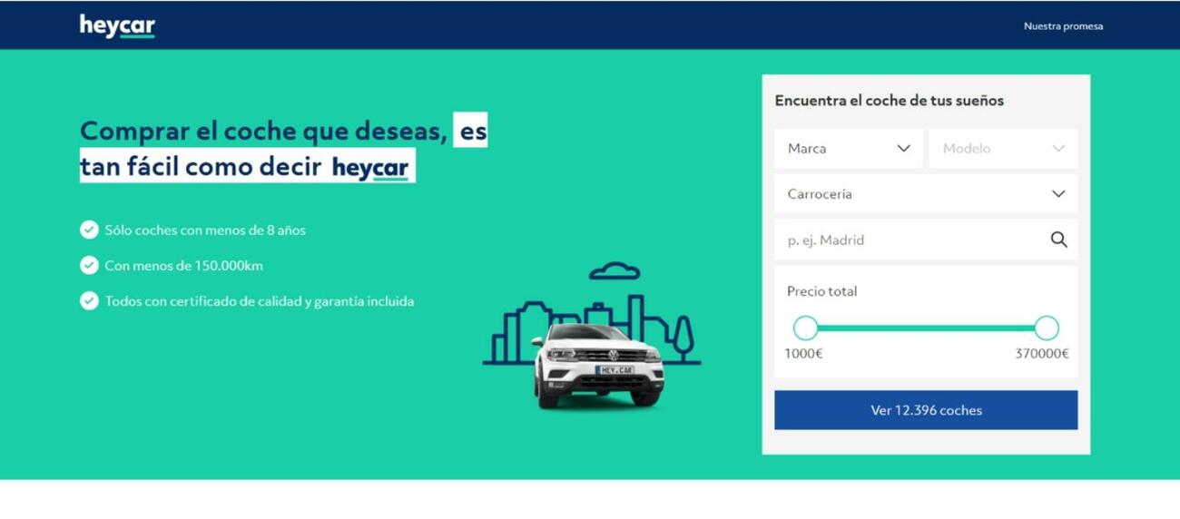 La plataforma online HeyCar llega a España / HEYCAR La plataforma online HeyCar llega a España / HEYCAR