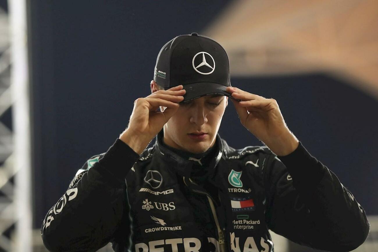 George Russell en la carrera de Bahréin en la sustituyó a Hamilton en Mercedes / EFE / EPA / TOLGA BOZOGLU George Russell en la carrera de Bahréin en la sustituyó a Hamilton en Mercedes / EFE / EPA / TOLGA BOZOGLU