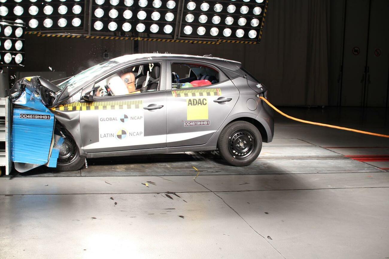 Prueba de choque del Hyundai HB20 con cero estrellas en seguridad / LATIN NCAP
