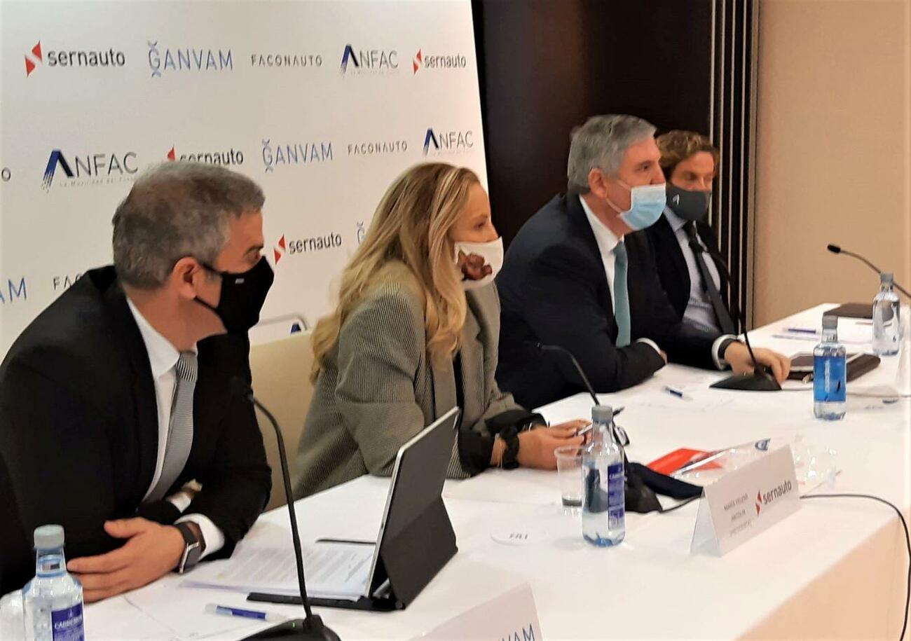 Los presidentes de Ganvam, Sernauto, Anfac y Faconauto, en Madrid / SERNAUTO