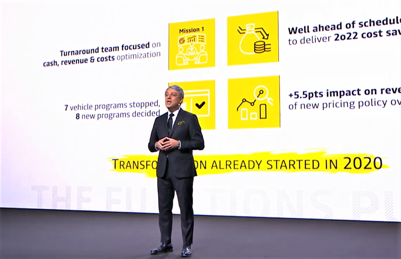 Luca de Meo presenta el plan estratégico de Renault Luca de Meo presenta el plan estratégico de Renault