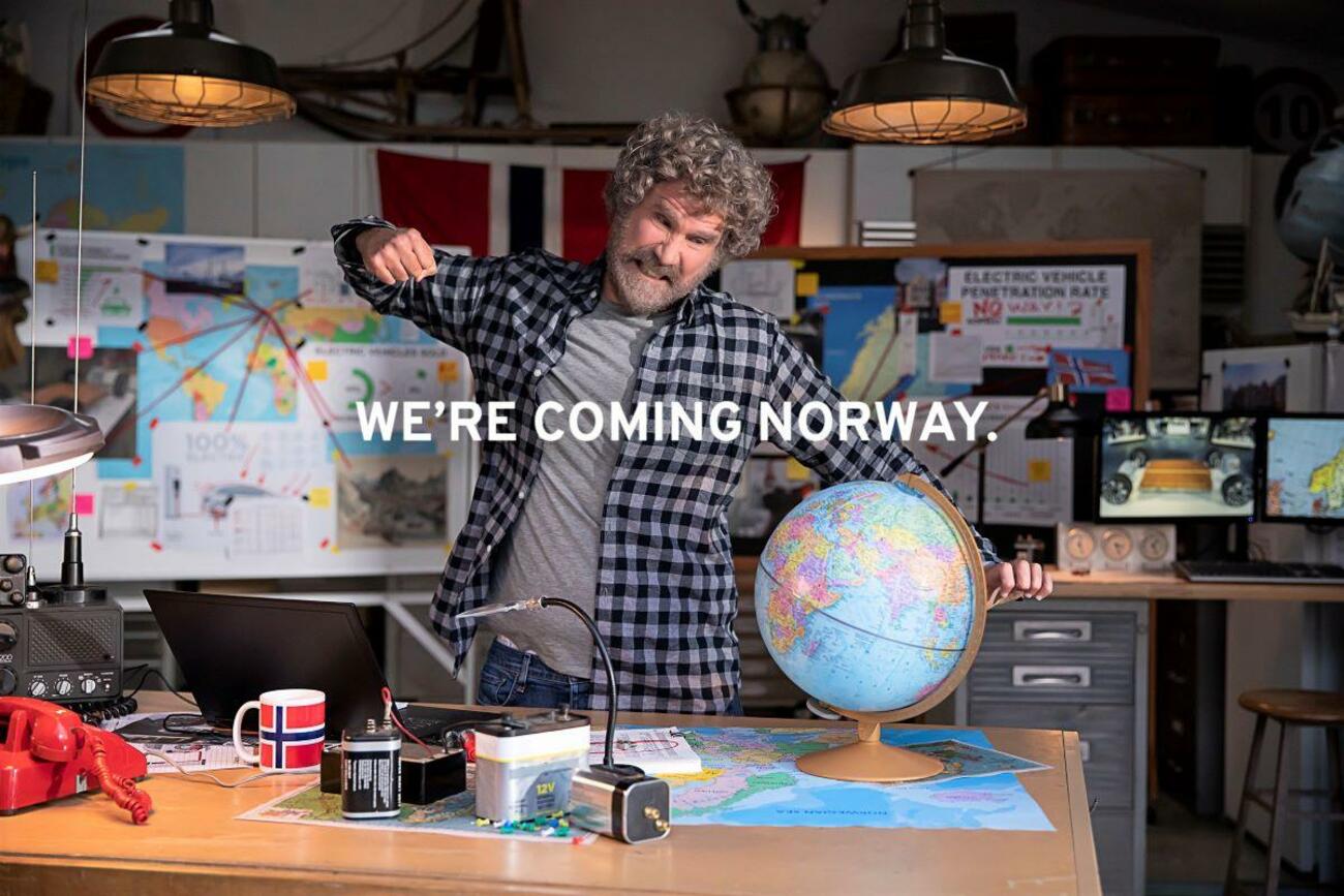 El actor Will Ferrell quiere invadir Noruega en un anuncio de GM