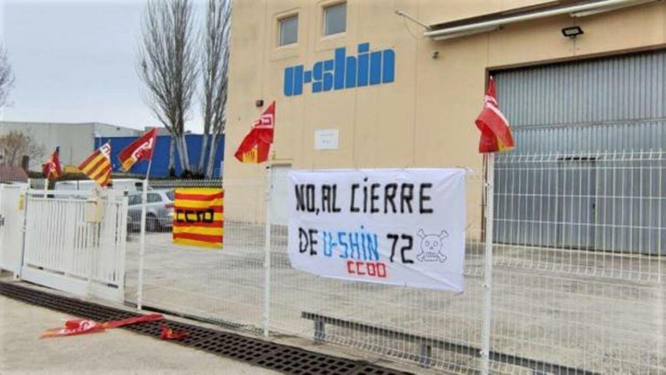 Planta del proveedor U-Shin en Abrera / CCOO