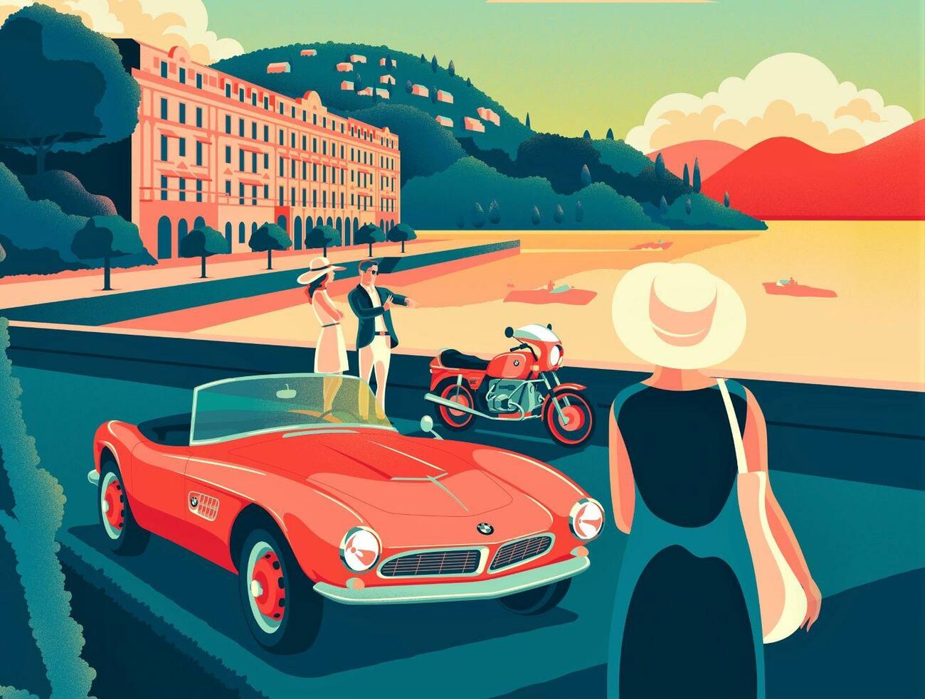 Cartel del Concurso de Elegancia de Villa D’Este Cartel del Concurso de Elegancia de Villa D’Este