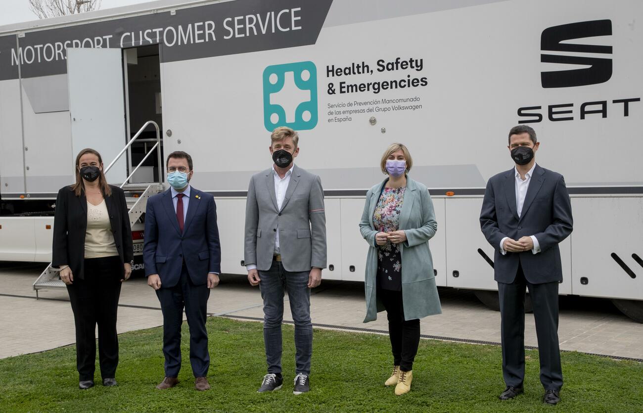 Presentación del acuerdo para convertir Seat en centro de vacunación / SEAT