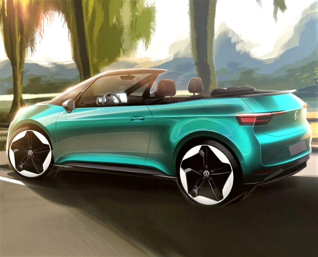 Boceto del Volkswagen ID.3 Cabrio / VW