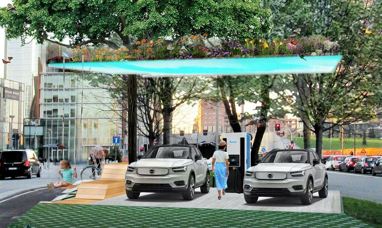 Proyecto de puntos de carga de Volvo en Italia / VOLVO