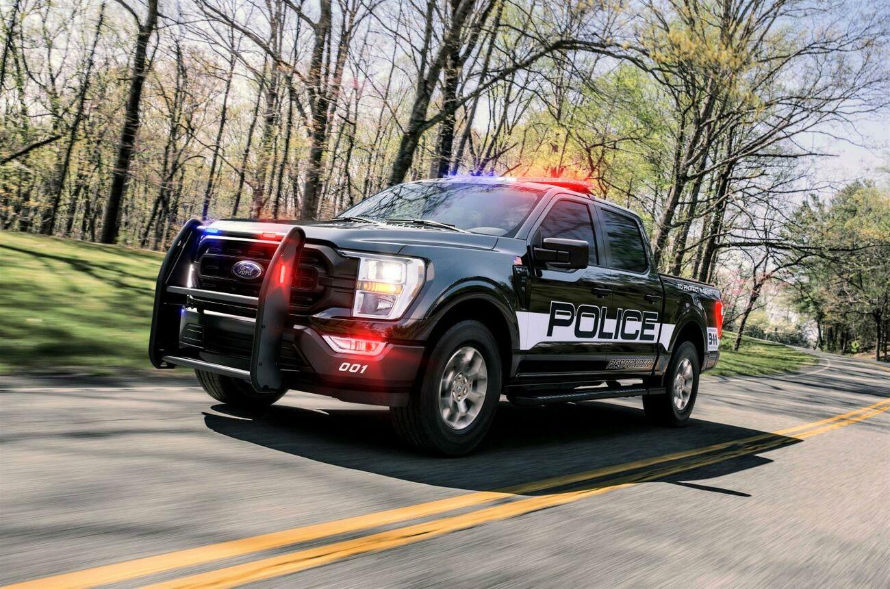 La pick up Ford F-150 de coche patrulla de policía / FORD