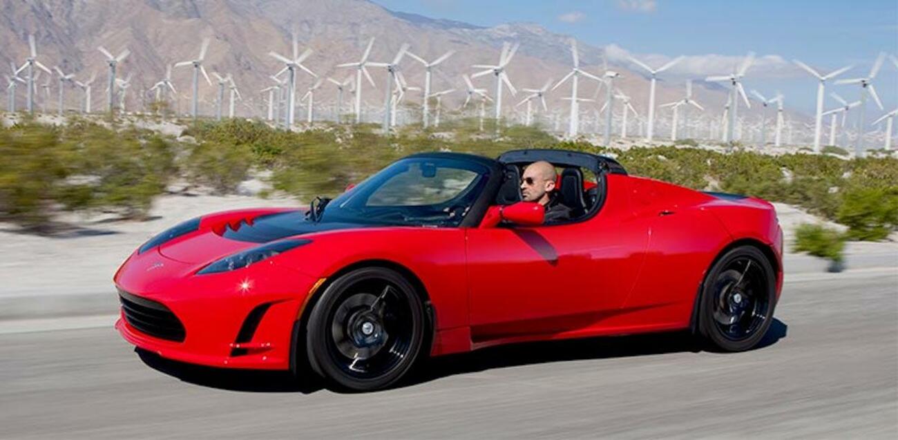 Imagen del Tesla Roadster, deportivo y eléctrico