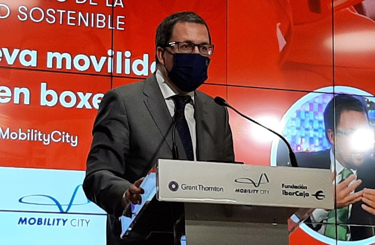 Raül Blanco en un encuentro de Fundación Ibercaja y Mobility City / INDUSTRIA