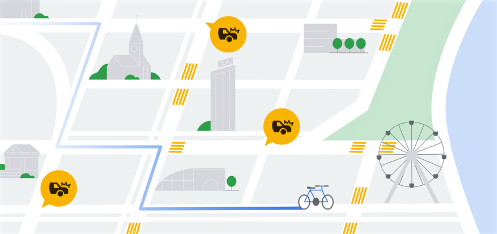 Avisos de frenazos bruscos de Google Maps / GOOGLE