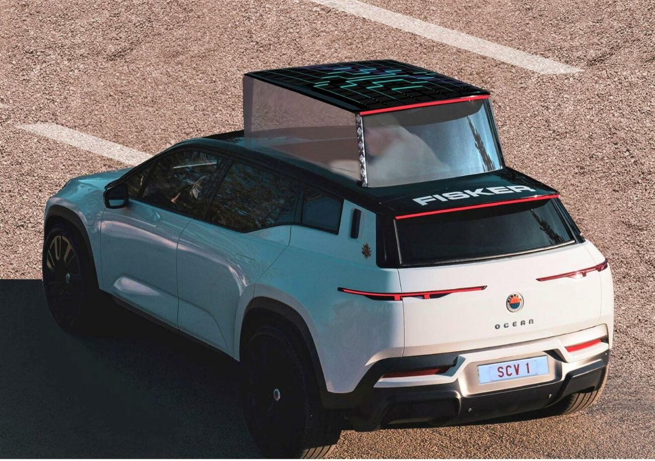 La simulación del papamóvil eléctrico Fisker Ocean