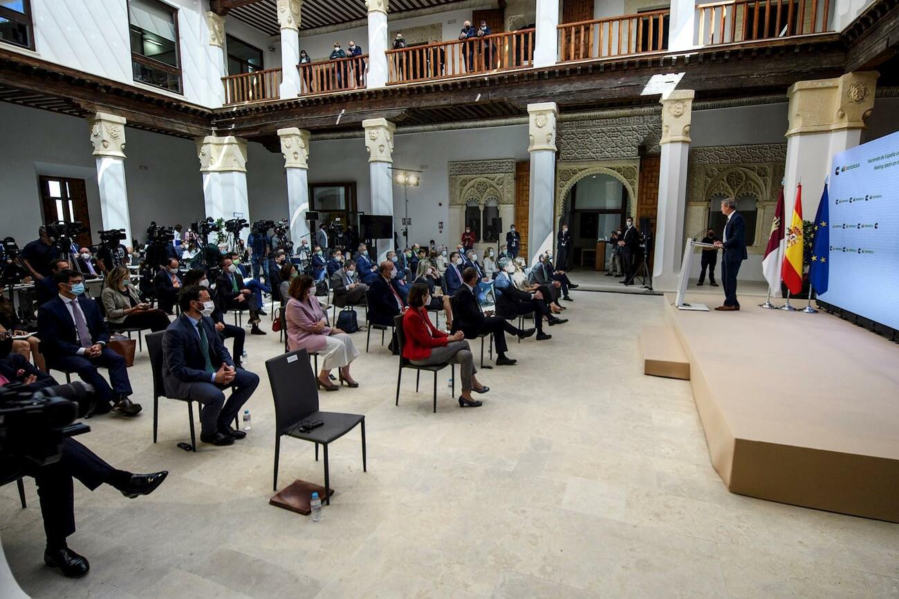 Presentación de la planta de hidrógeno verde en Toledo / EFE / ISMAEL HERRERO Presentación de la planta de hidrógeno verde en Toledo / EFE / ISMAEL HERRERO