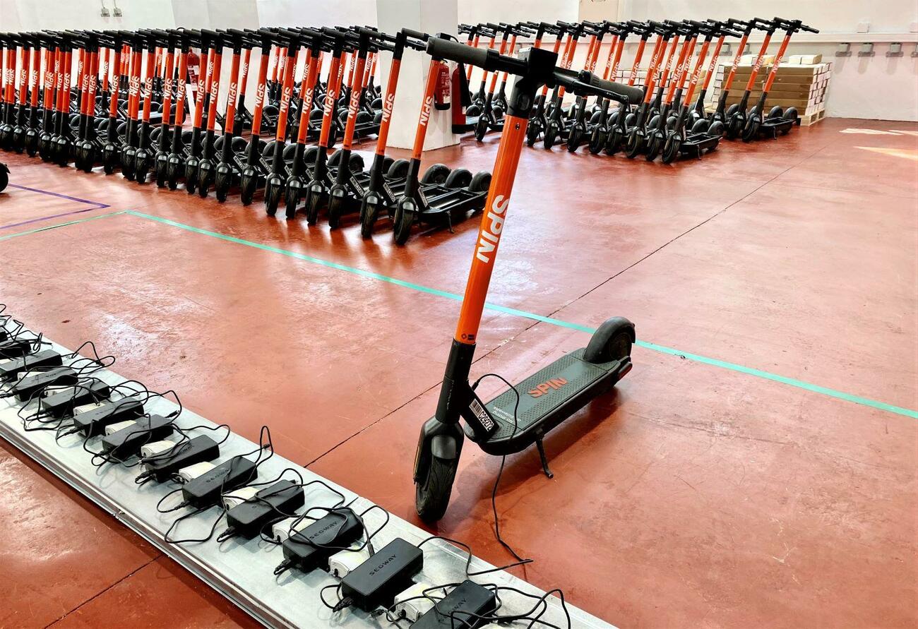 Centro de operaciones de los patinetes de Spin en Madrid / AM