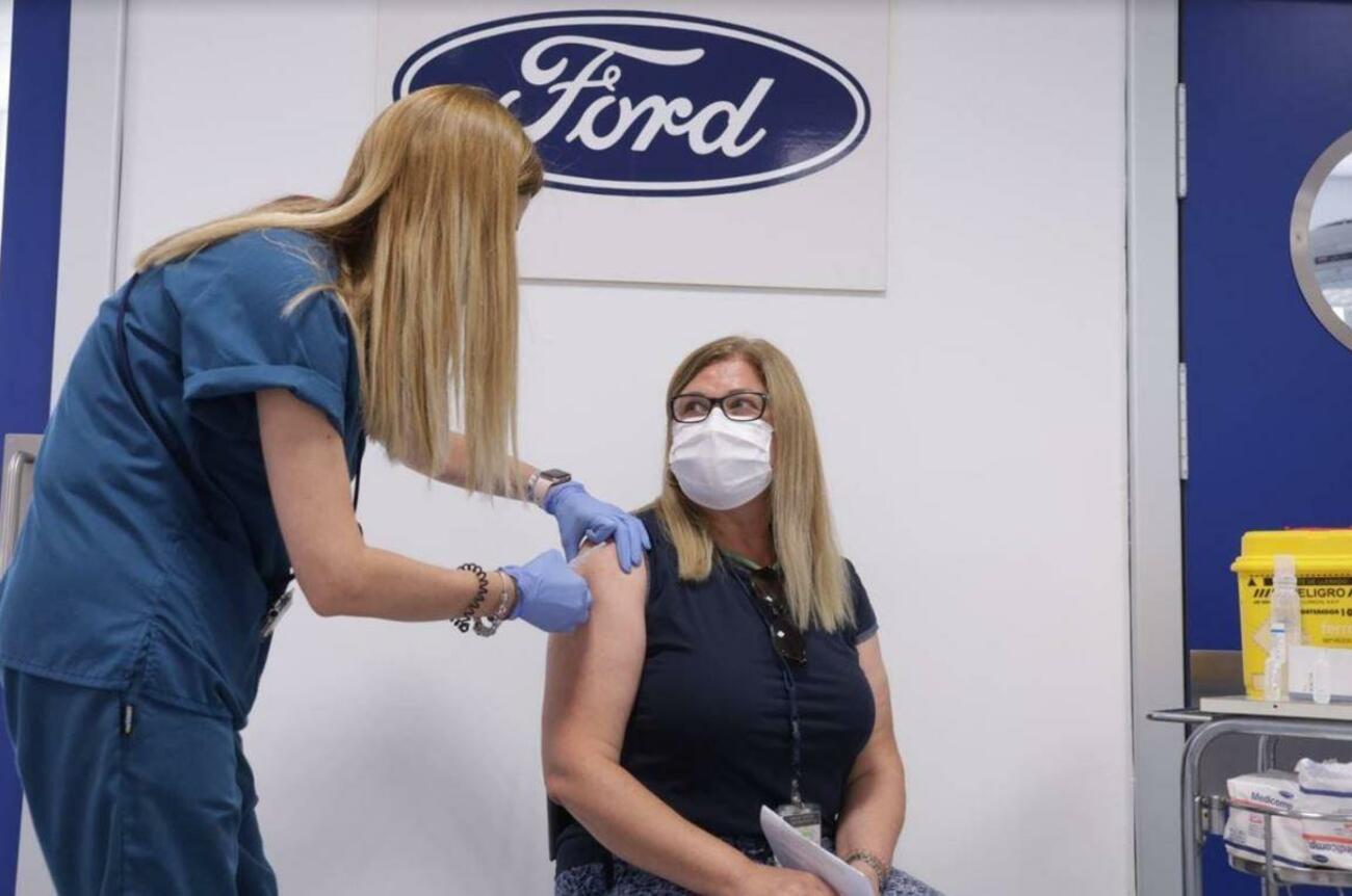 Vacunación de trabajadores de Ford en Almussafes / FORD Vacunación de trabajadores de Ford en Almussafes / FORD