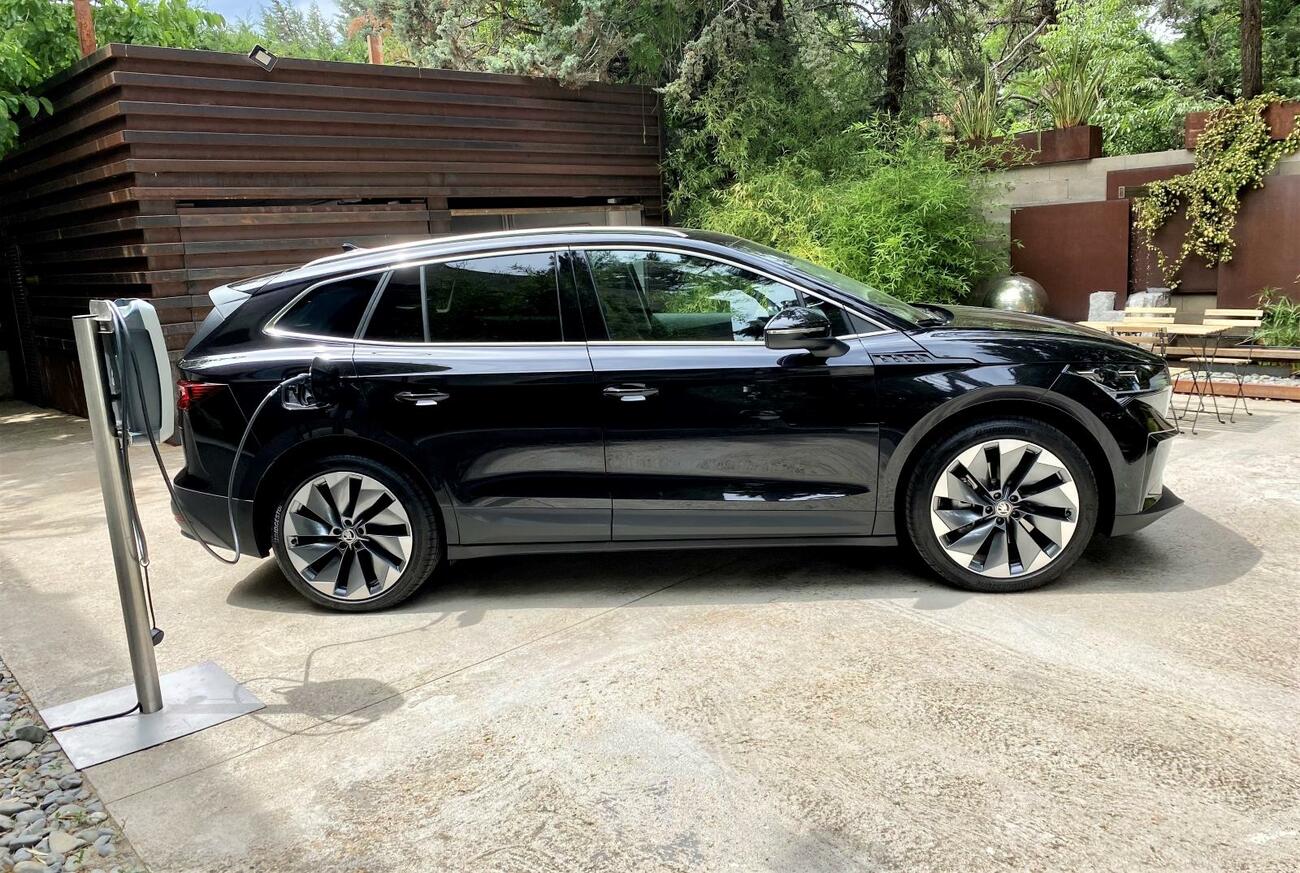 El eléctrico Skoda Enyaq iV en la prueba de Coche Global / AM