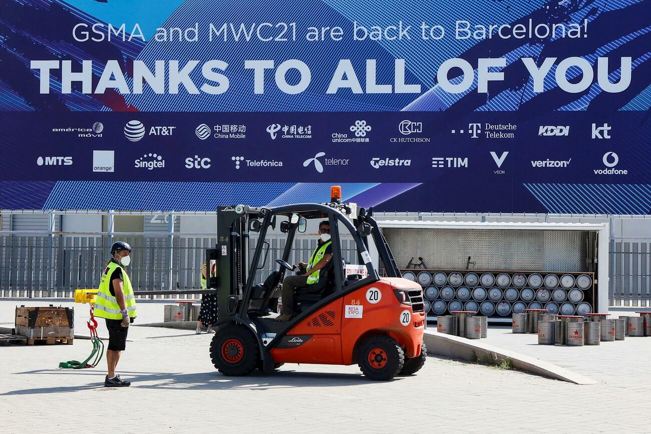 Preparativos del Mobile World Congress 2021 / EFE / QUIQUE GARCÍA
