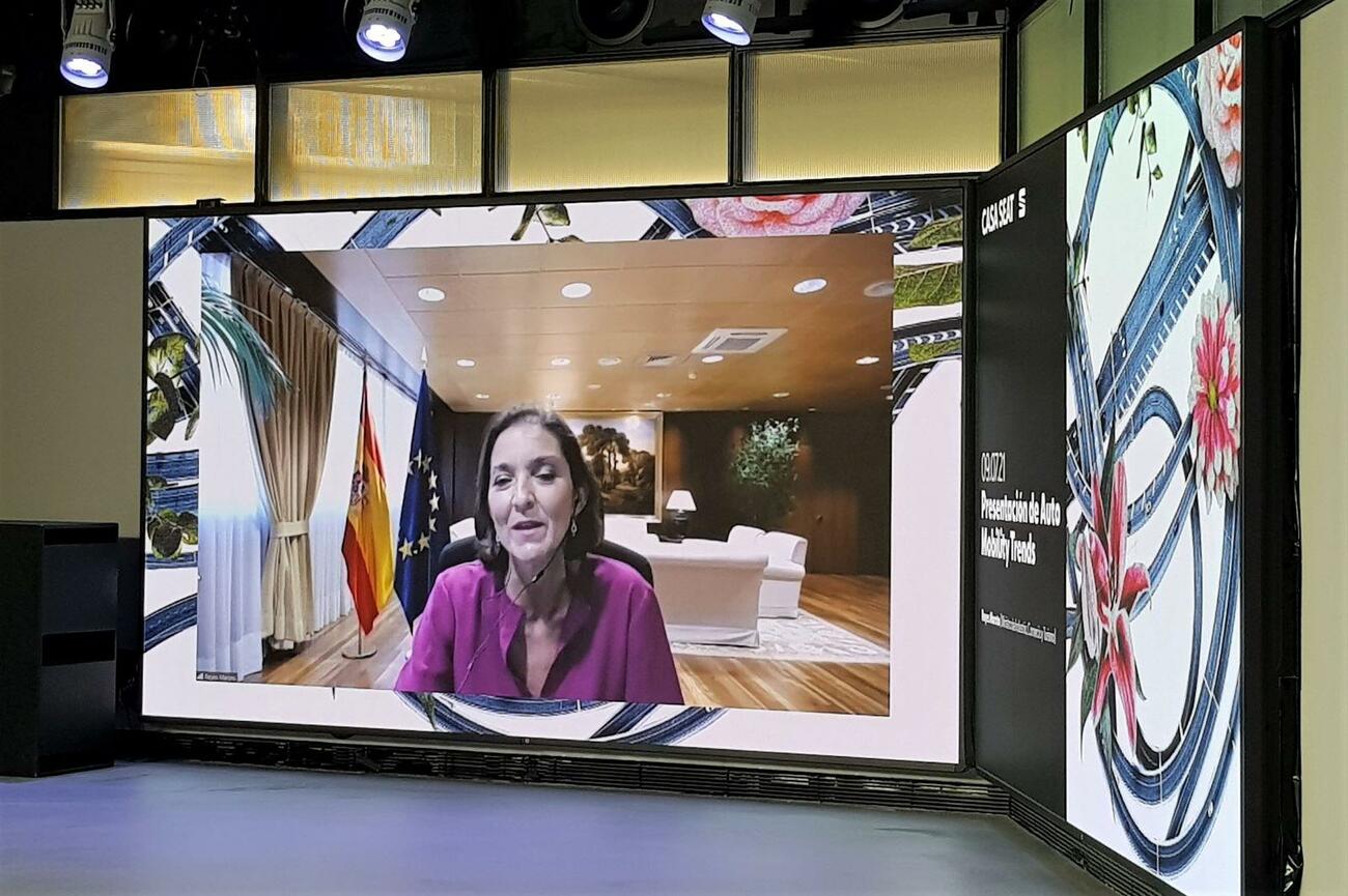 La ministra Reyes Maroto interviene en Auto Mobility Trends