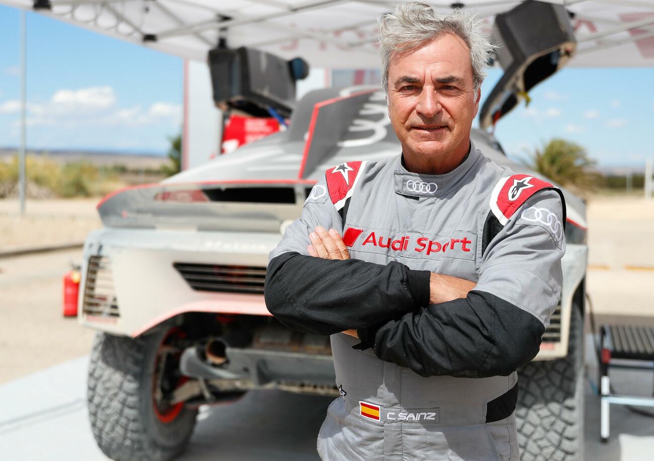 Carlos Sainz, en las pruebas del Audi RS Q e-tron / AUDI Carlos Sainz, en las pruebas del Audi RS Q e-tron / AUDI