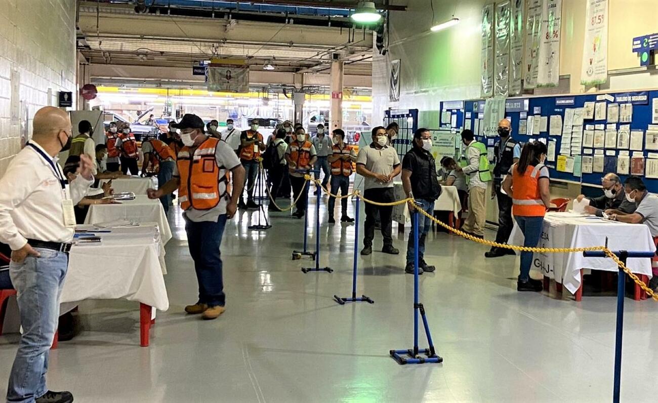 Votación del convenio colectivo en GM Silao (México) / GOBIERNO DE MÉXICO Votación del convenio colectivo en GM Silao (México) / GOBIERNO DE MÉXICO