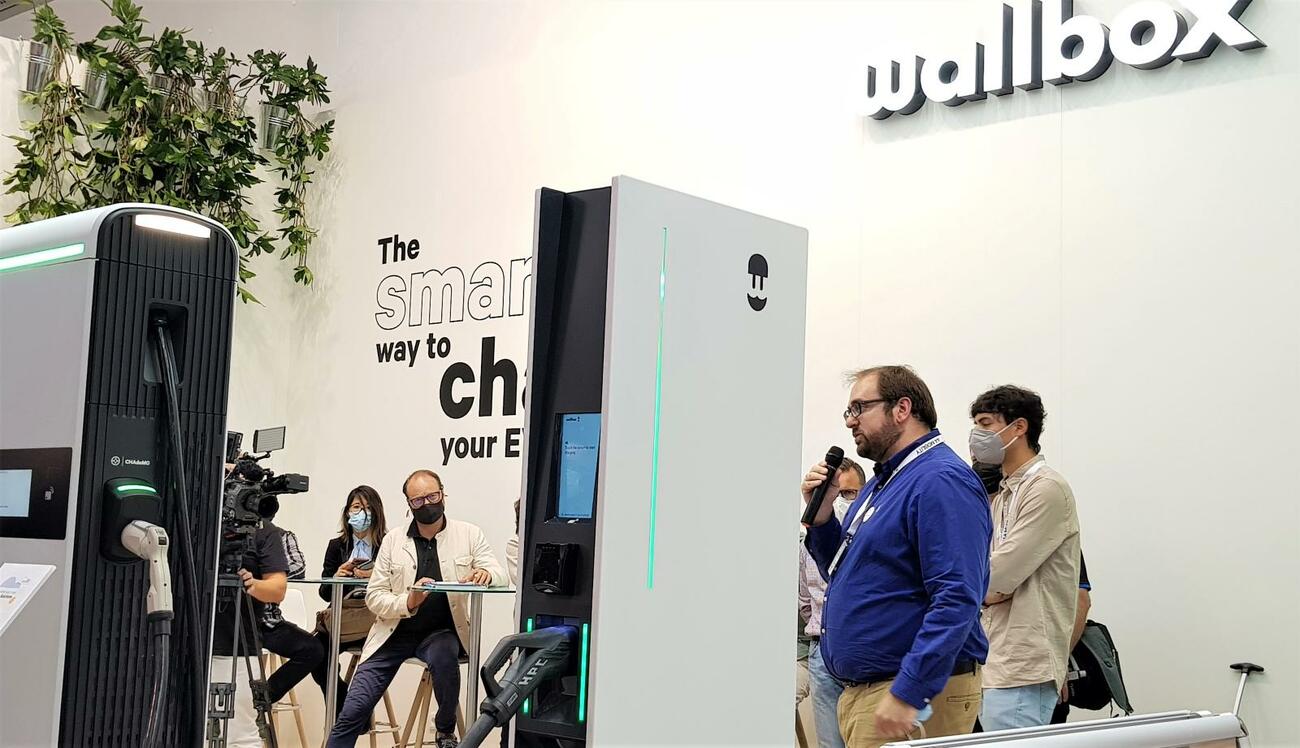 Enric Asunción, CEO de Wallbox, en el Salón de Múnich