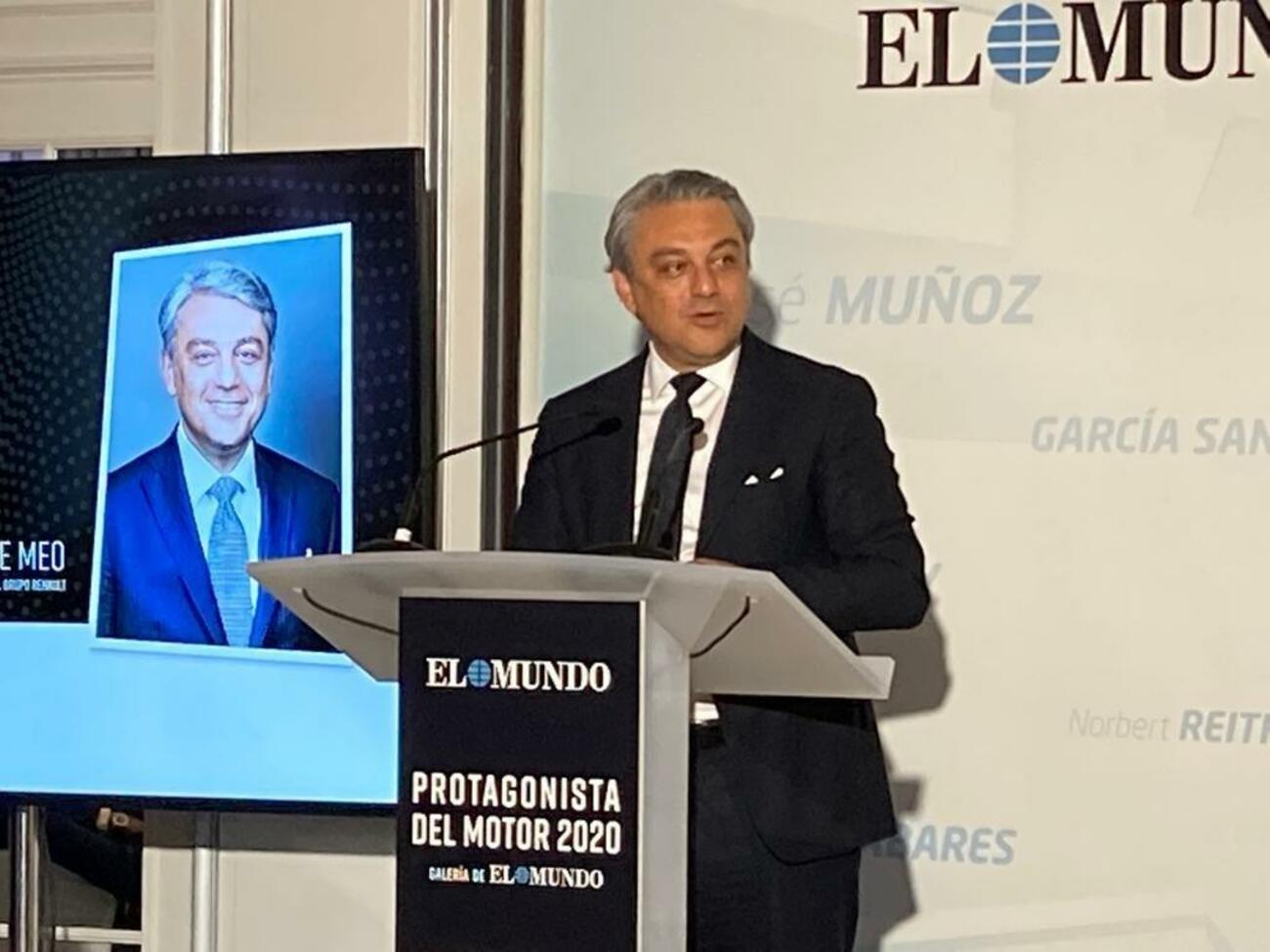 Luca de Meo, en la entrega del premio de El Mundo / EUROPA PRESS