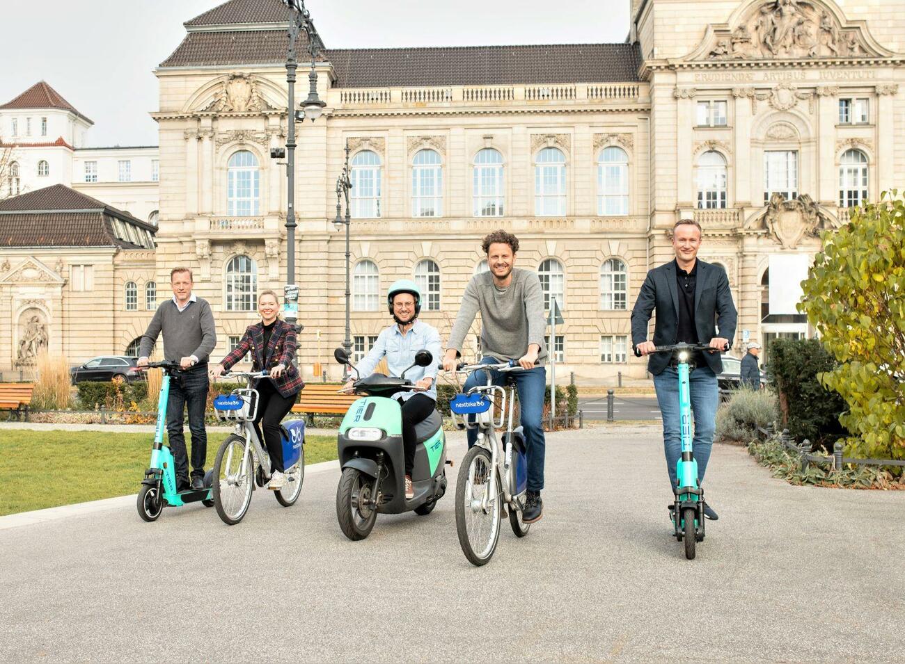 Vehículo de movilidad personal de Tier y Nextbike