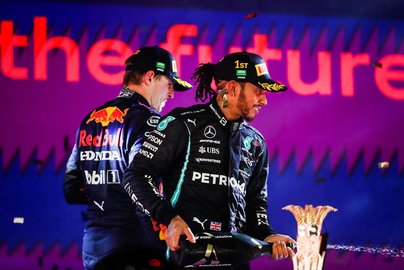 Verstappen y Hamilton, en el GP de F1 de Arabia / ANTONIN VINVENT / AFP7 / EUROPA PRESS
