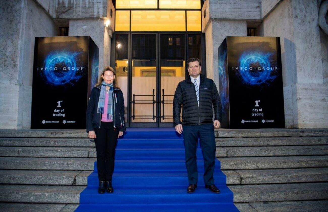 Gerrit Marx en la salida a bolsa de Iveco en Milán / IVECO Gerrit Marx en la salida a bolsa de Iveco en Milán / IVECO