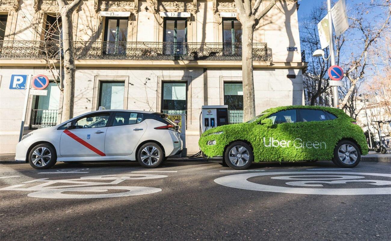 Coches eléctricos de Uber Green en Madrid / UBER