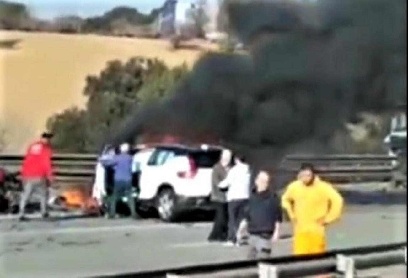 Accidente de tráfico en Barberà / SOCIAL DRIVE