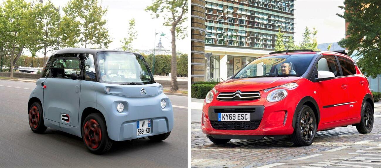 Los modelos Citroën Ami y C1