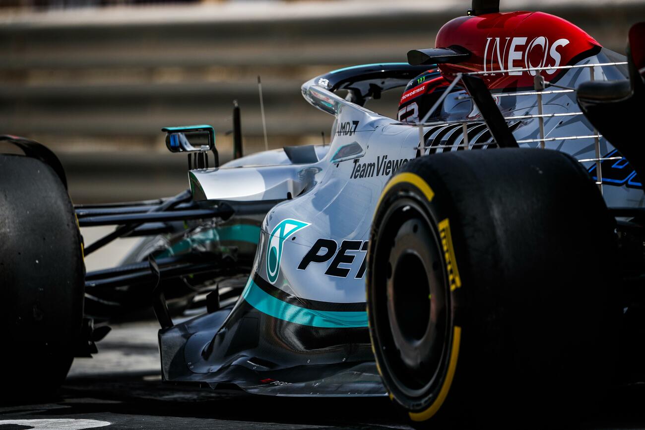 El coche de Russell de Mercedes / AFP7 / EUROPA PRESS