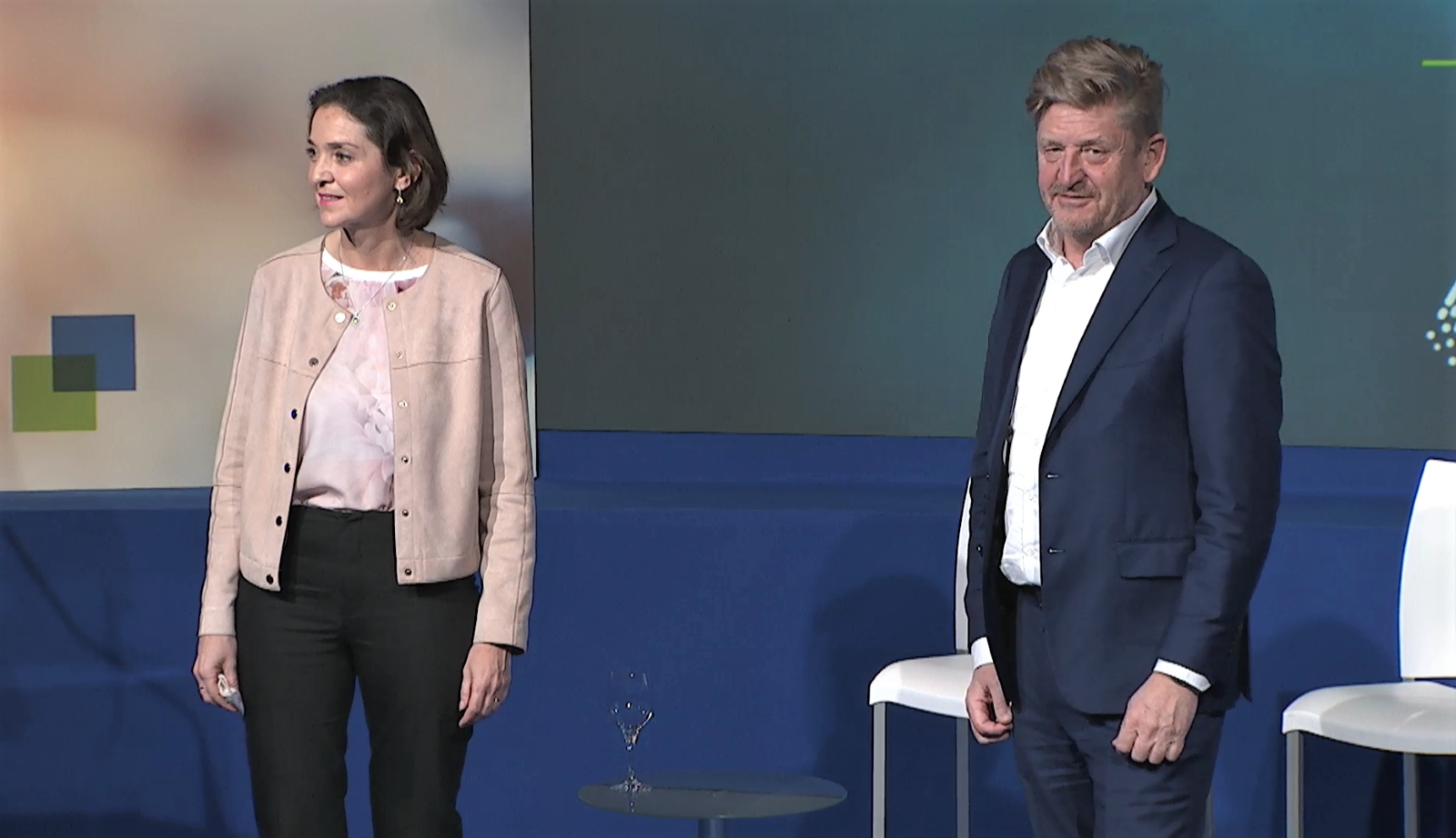 Reyes Maroto y Wayne Griffiths, en el foro de Anfac