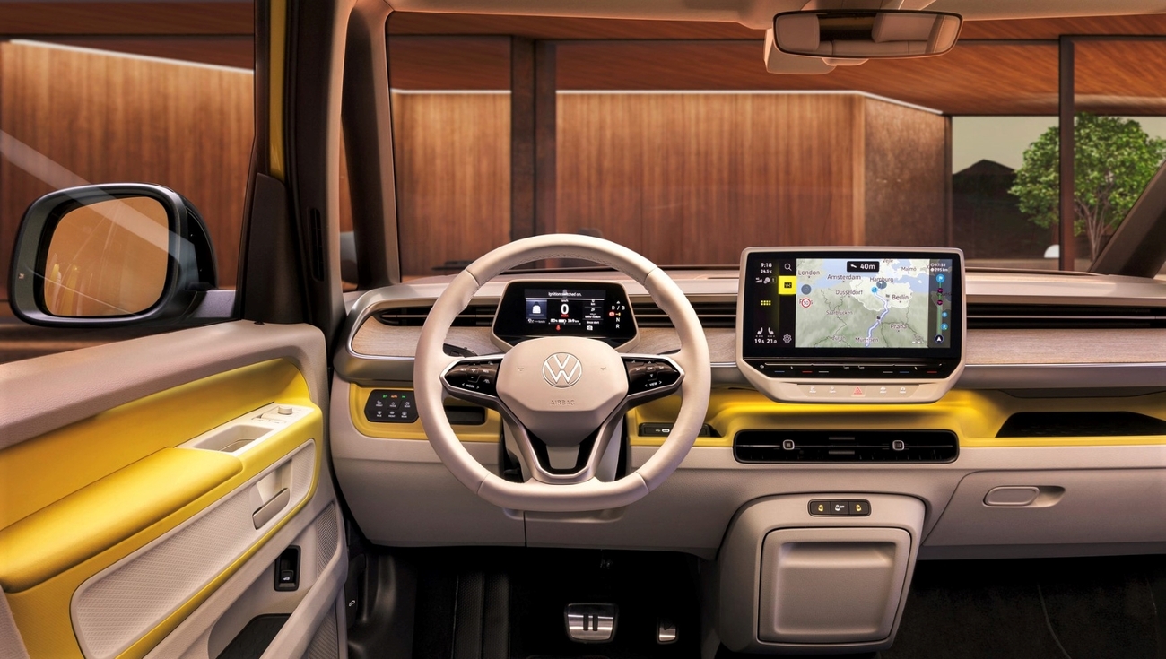 Interior del nuevo eléctrico Volkswagen ID.Buzz
