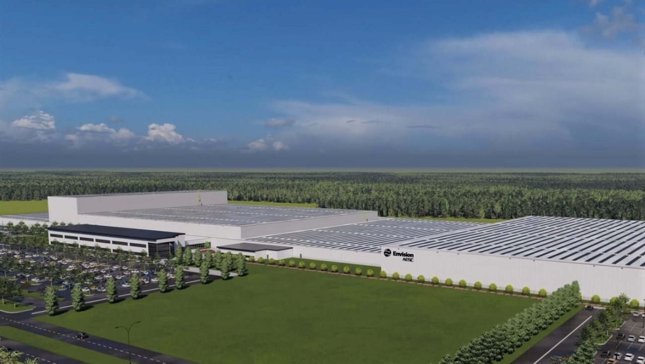 Simulación de la planta de baterías de Extremadura de Envision