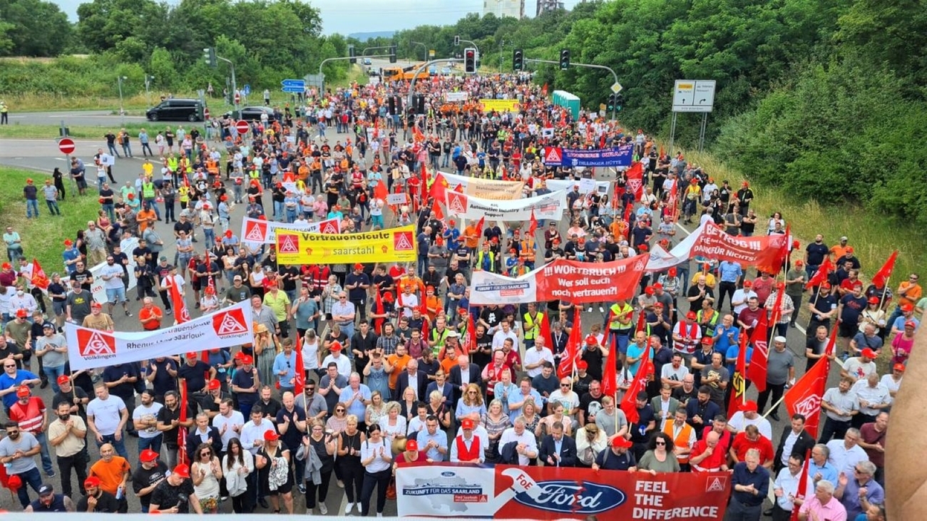 Manifestación de trabajadores de Ford de Saarlouis / WSWS
