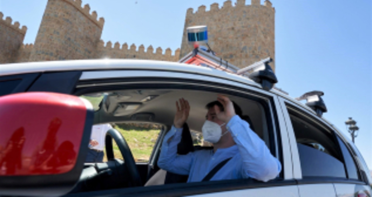 Prueba de coche autónomo de Mapfre / RAÚL SANCHIDRIÁN / EFE Prueba de coche autónomo de Mapfre / RAÚL SANCHIDRIÁN / EFE