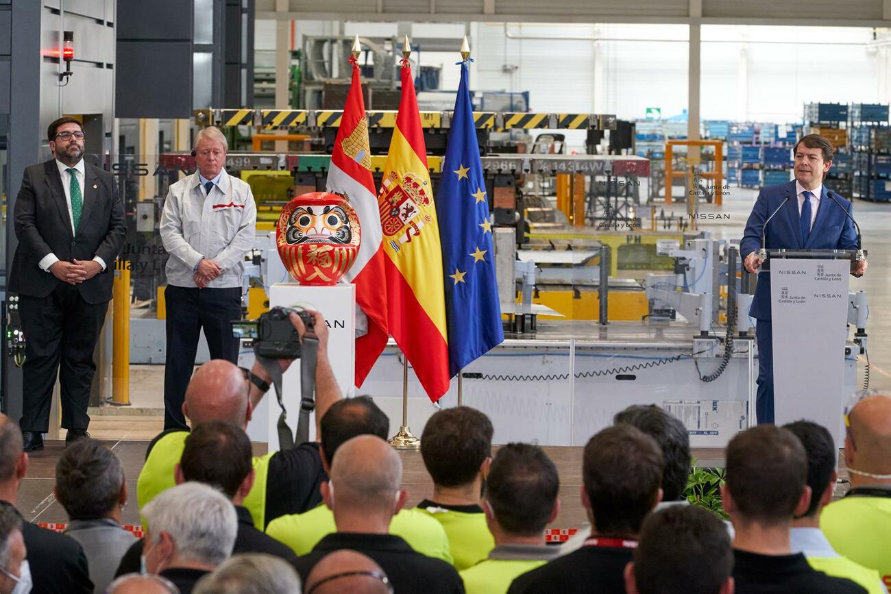 Inauguración de la nave de estampación de Nissan en Ávila / RAÚL SANCHIDRIÁN / EFE