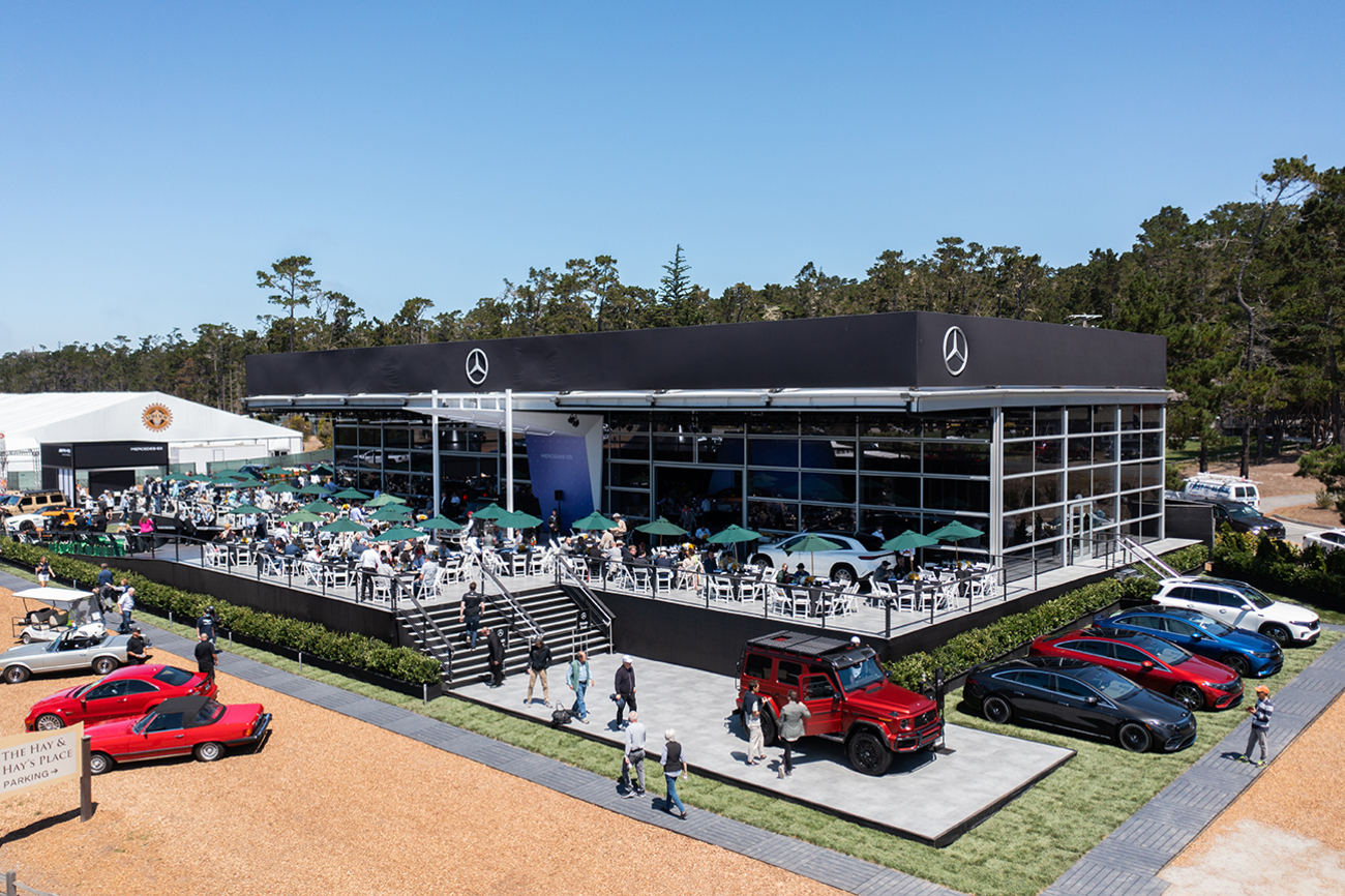 Estand de Mercedes en Monterrey / PEBBLE BEACH Estand de Mercedes en Monterrey / PEBBLE BEACH
