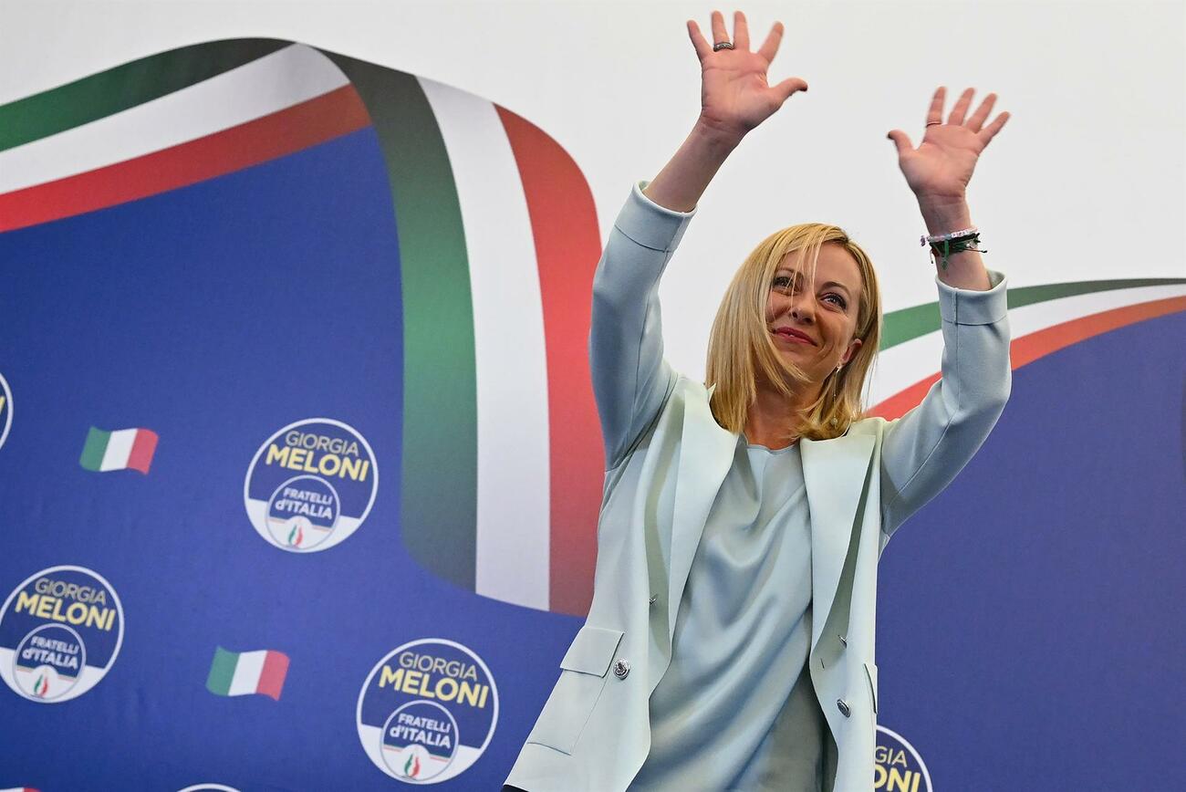 Giorgia Meloni celebra su triunfo en Italia / ETTORE FERRARI / EFE / EPA